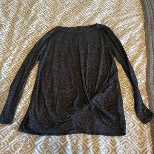 Front twist sweater